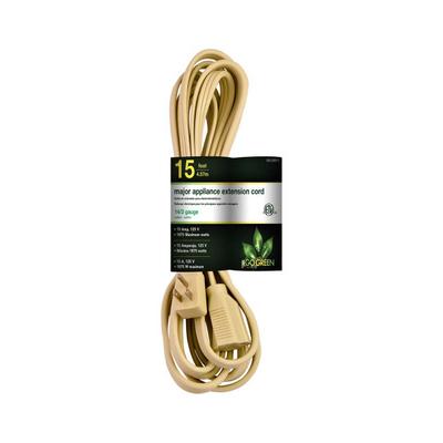 GG-25615 by GoGreen Power - CORD 14 AWG 15' BEIGE APPLIANCE