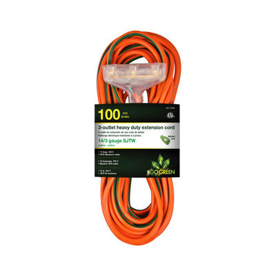 GG-15100 by GoGreen Power - CORD 14 AWG 100' ORANGE