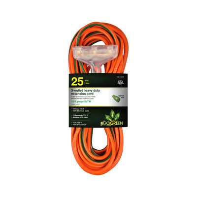 GG-15225 by GoGreen Power - CORD 12 AWG 25' ORANGE