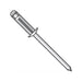 ADATSB-0619 by Kanebridge - ALUMINUM TREBOL DOME HEAD RIVET,