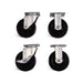 695 by Knaack - 6"" CASTER SET W/ BRAKES, SOLID P