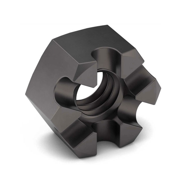 351227T by Earnest - 3/4-10 SLOTTED HEX NUT, GRADE 5,