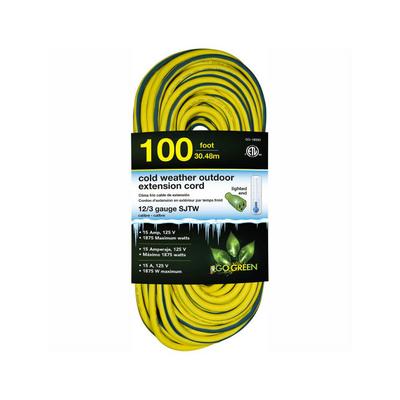 B2199641 by GoGreen Power - CORD 12 AWG 100' GRN/YLW OUTDOOR