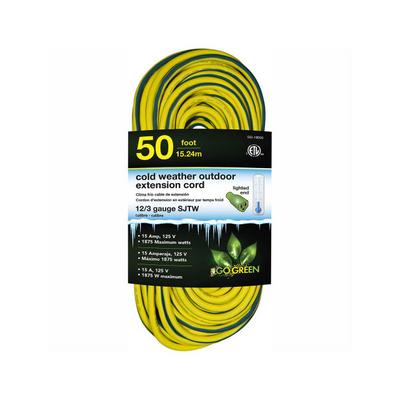 B2199642 by GoGreen Power - CORD 12 AWG 50' GRN/YLW