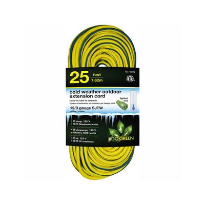 B2199643 by GoGreen Power - CORD 12 AWG 25' GRN/YLW OUTDOOR