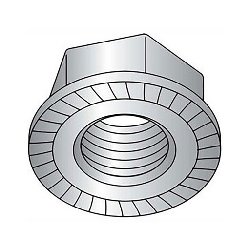 B2212124 by Titan Fasteners - 5/16-18 SERRATED FLANGE HEX NUT,