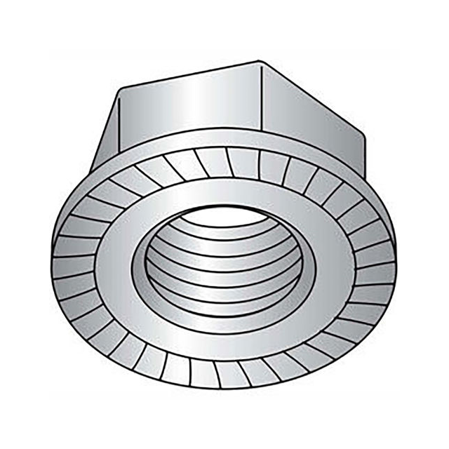 B2212124 by Titan Fasteners - 5/16-18 SERRATED FLANGE HEX NUT,