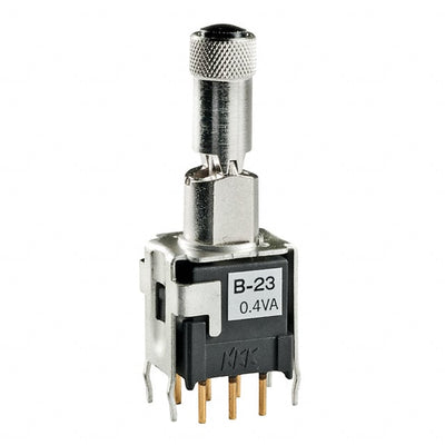 B23LB by NKK Switches - SWITCH TOGGLE DPDT 0.4VA 28V