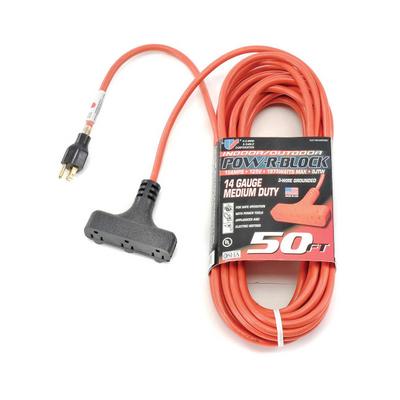 62050 by U.S. Wire - 50 FT. THREE CONDUCTOR CORD W/PO
