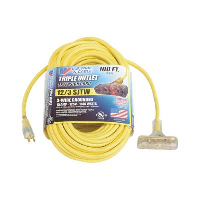 76100 by U.S. Wire - 100 FT. 12/3 SJTW-A POW-R-BLOCK