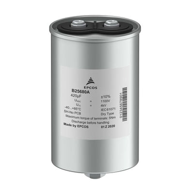 B25680B0557K901 by EPCOS - TDK Electronics - FILM CAPAC 550UF 10% 900V RADIAL