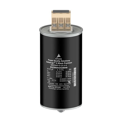 B32305A5372B025 by EPCOS - TDK Electronics - FILM CAPAC 143UF 5% 525VAC RAD
