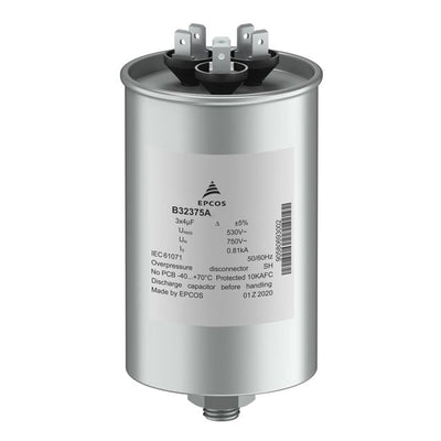B32375A5106J030 by EPCOS - TDK Electronics - FILM CAPAC 10UF 5% 750V RADIAL