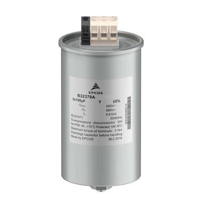 B32378A4207J080 by EPCOS - TDK Electronics - FILM CAPAC 200UF 5% 1.2KVDC RADIAL