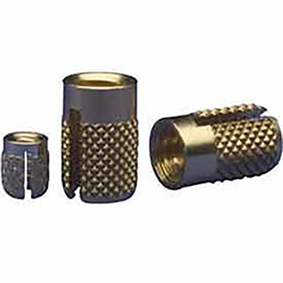 240-008-BR by EZ Lok - 8-32 FLUSH PRESS INSERT, BRASS