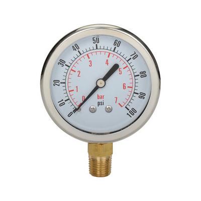 CF1P-007A by Dynamic Fluid Components - DYNAMIC 2-1/2"" DIAL, 100 PSI, FL