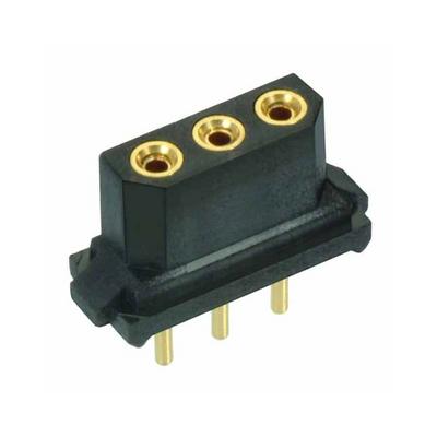 B5741-103-F-T-2 by Harwin Inc. - 3 POS. FEMALE SIL VERTICAL THROU