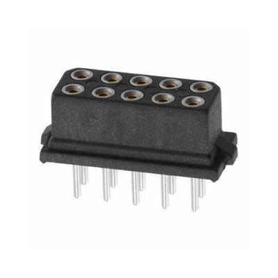 B5741-210-F-T-0 by Harwin Inc. - 5+5 POS. FEMALE DIL VERTICAL THR