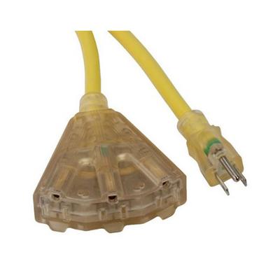 B790438 by Bayco - CORD 12 AWG 100' YELLOW TRPL TAP