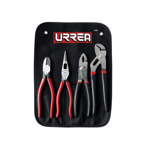 J200G by Urrea - 4 PIECE PLIER SET (LONG NOSE, SL