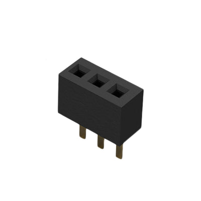 BC065-03-A-L-D by GCT - 3POS 1.0MM PITCH SOCKET, SIL, TH