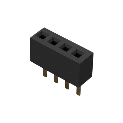 BC065-04-A-L-D by GCT - 4POS 1.0MM PITCH SOCKET, SIL, TH