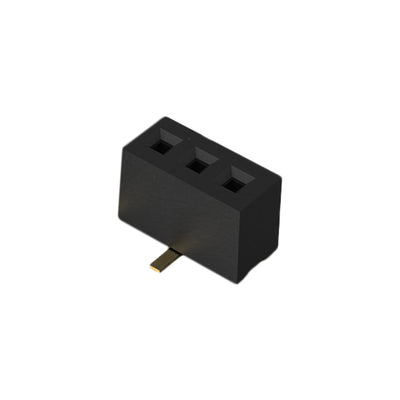 BC070-03-A-1-L-C by GCT - 3POS 1.0MM PITCH SOCKET, SIL, SM