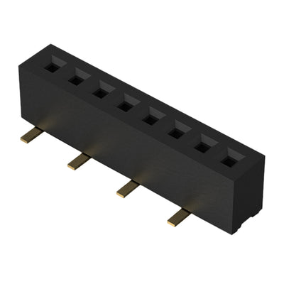 BC070-04-A-1-L-C by GCT - 4POS 1.0MM PITCH SOCKET, SIL, SM