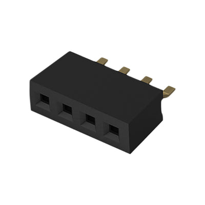 BC075-04-A-L-A by GCT - 4POS 1.0MM PITCH SOCKET, SIL, SM