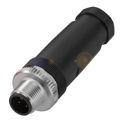 BCC06M4 by Balluff - CONNECTOR RECPT MALE 4POS SCREW