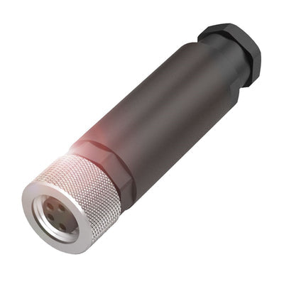 BCC06Z5 by Balluff - CONNECTOR PLUG FMALE 4POS SCREW