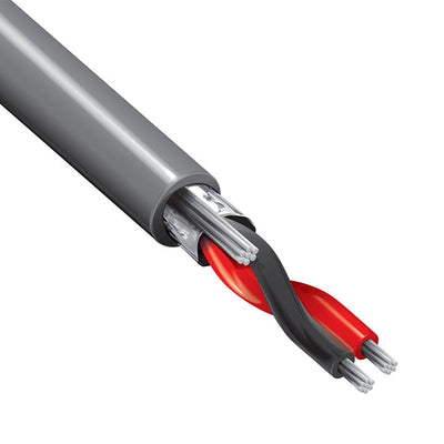 5300FE 0081000 by Belden Inc. - CABLE 2CON 18AWG GRAY SHLD 1000
