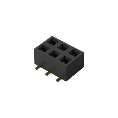 BF080-06-A-1-L-C by GCT - 6POS, 2MM PITCH SOCKET, DIL, SMT
