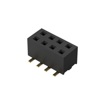 BF100-08-A-D-1-0640-L-C by GCT - 8POS, 2MM PITCH SOCKET, DIL, SMT