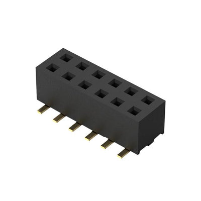BF100-12-A-C-1-0625-L-C by GCT - 12POS, 2MM PITCH SOCKET, DIL, SM
