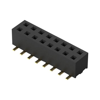 BF100-16-A-C-1-0625-L-C by GCT - 16POS, 2MM PITCH SOCKET, DIL, SM