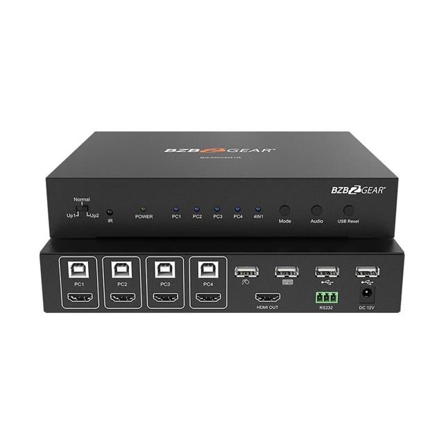 BG-MKVM41R by BZBGEAR - 4X1 HDMI/USB2 KVM MULTIVIEWER
