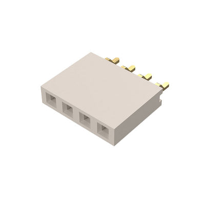 BG300-04-A-L-A by GCT - 4W, 2.54MM PTH SOCKET, SIL, SMT,