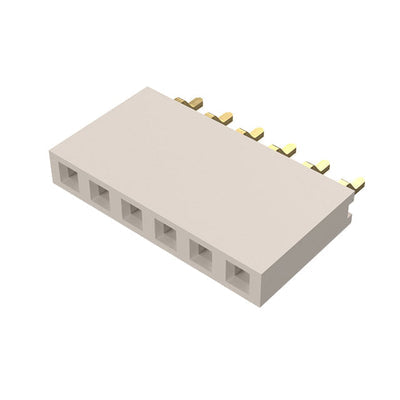 BG300-06-A-L-A by GCT - 6W, 2.54MM PTH SOCKET, SIL, SMT,