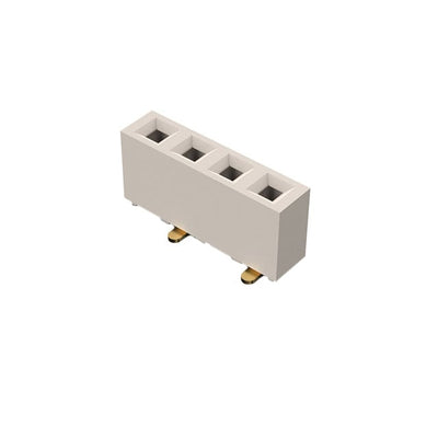 BG306-04-A-1-0400-L-B by GCT - 4W, 2.54MM PITCH SCK, SIL, SMT,