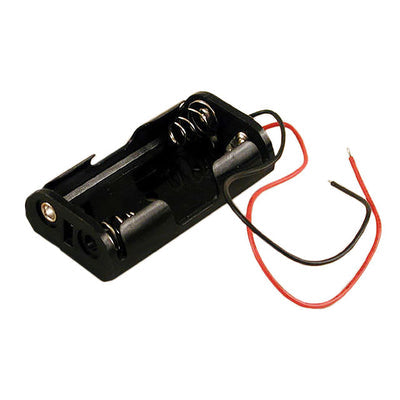 BH2AAW by Hammond Manufacturing - BATT HOLDER AA 2 CELL WIRE LEADS