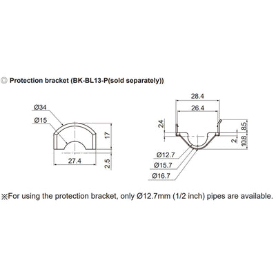 BK-BL13-P by Autonics - PROTECTION BRACKET FOR BL13