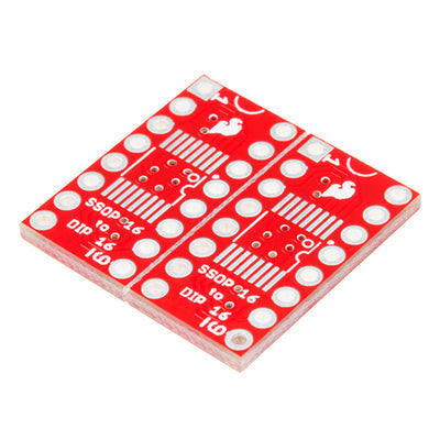 BOB-13994 by SparkFun Electronics - SSOP TO DIP ADAPTER - 16-PIN