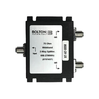 BT974037 by Bolton Technical - 2-Way Splitter For 698-2700Mhz |