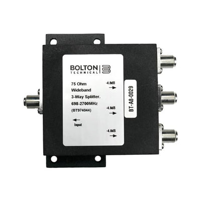 BT974044 by Bolton Technical - 3-Way Splitter For 698-2700Mhz |