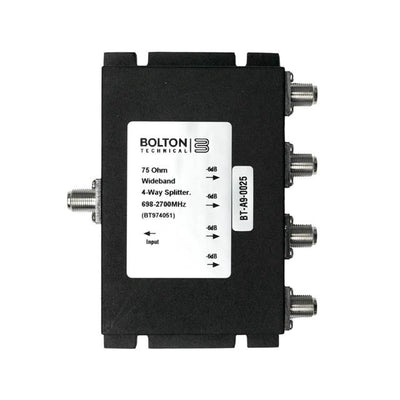 BT974051 by Bolton Technical - 4-Way Splitter For 698-2700Mhz |