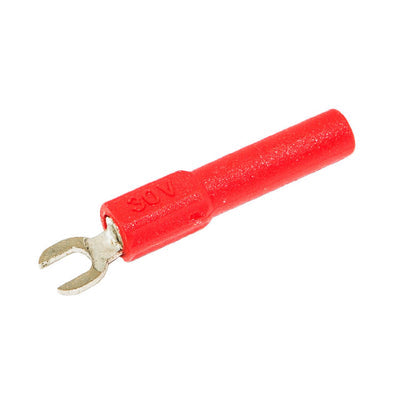 BU-30211A-2 by Mueller Electric Co - ADAPT SPADE LUG TO BAN JACK RED