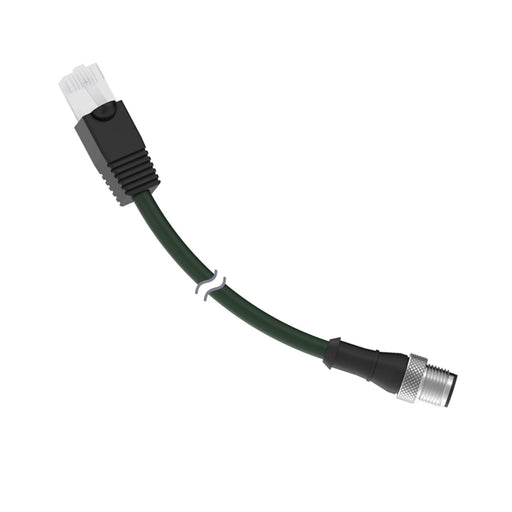 BWA-E8M by Banner Engineering Corporation - ETHERNET CABLE; RJ45 TO M12 INDU