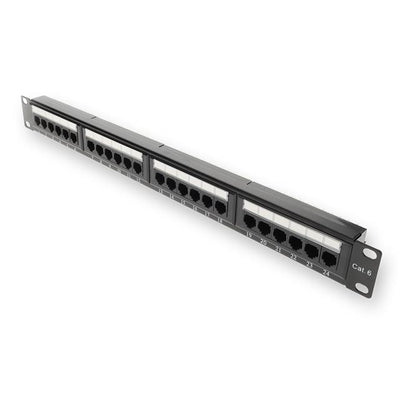 C-PPST-24P110C6 by ProLabs - 19-inch Cat6 24-Port Straight Pa
