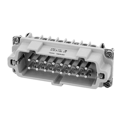 C146 10A016 400 1 by Amphenol Tuchel Industrial - INSERT MALE 16POS+1GND SCREW